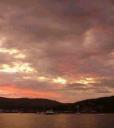 Un tramonto infuocato a Airlie Beach